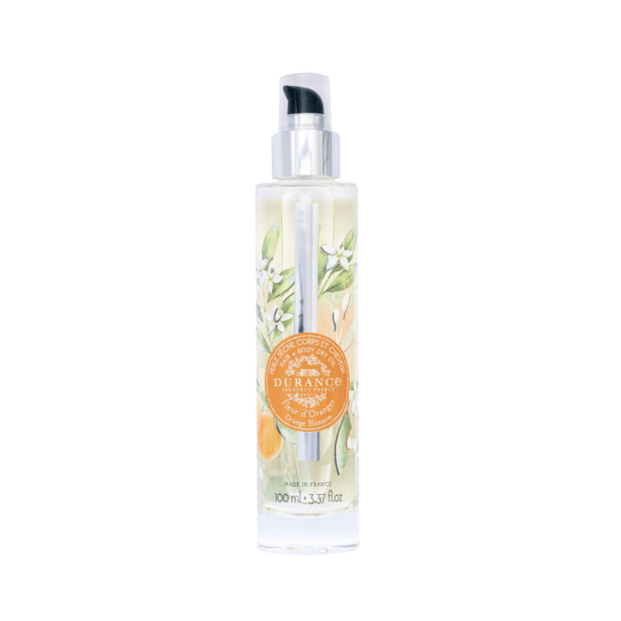 Cuida tu piel y tu cabello con el aceite seco Fleur d'Oranger de Durance