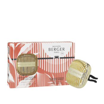 Protege tu coche de olores indeseados mientras lo perfumas con el difusor ambientador para coche Cannelo con aroma Pétillance Exquise de Maison Berger