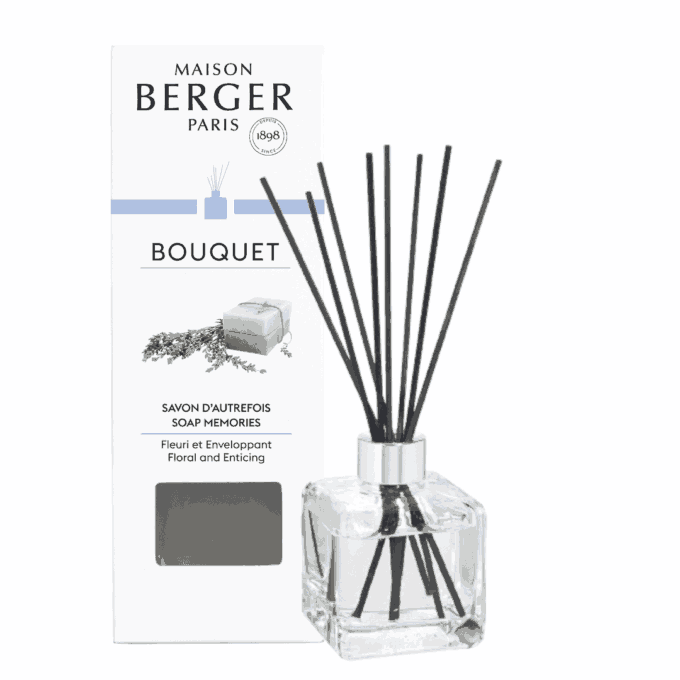 Perfuma y neutraliza los olores con el mikado Savon d'Autrefois 100 ml de Maison Berger