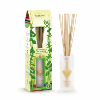 Perfuma tu entorno y protégelo de mosquitos con el mikado para hogar Citronela y Menta 100 ml de Esteban Paris