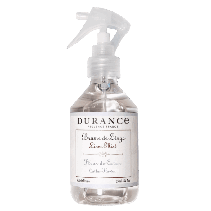 Perfuma tu entorno y la ropa de tu hogar con la bruma textil Fleur de Coton de Durance
