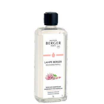 Perfuma y purifica el entorno de tu hogar con el líquido para lámpara catalítica Sous les Magnolias 1 litro de Maison Berger