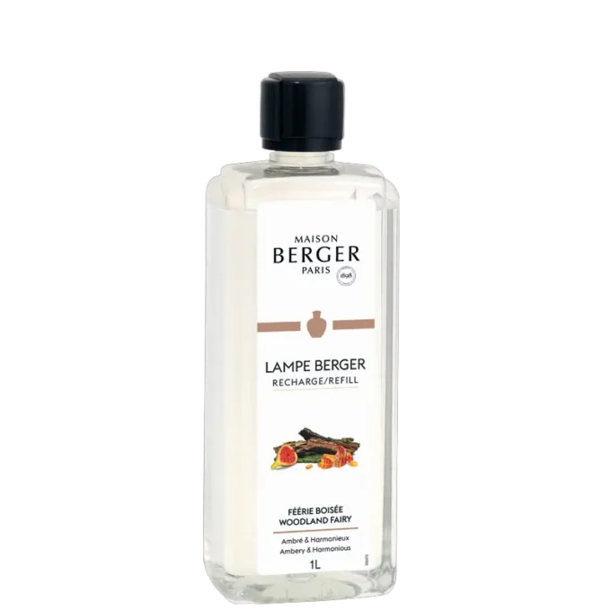 Perfuma y purifica el entorno de tu hogar con el líquido para lámpara catalítica Féerie Boisée 1 litro de Maison Berger