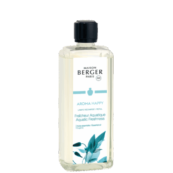 Perfuma y purifica el entorno de tu hogar con el líquido para lámpara catalítica Aroma Happy 1 litro de Maison Berger