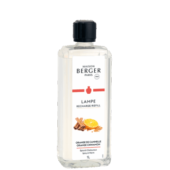 Perfuma y purifica el entorno de tu hogar con el líquido para lámpara catalítica Orange de Cannelle 1 litro de Maison Berger