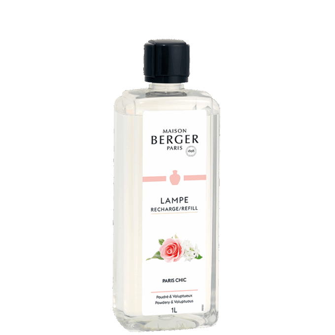 Perfuma y purifica el entorno de tu hogar con el líquido para lámpara catalítica Paris Chic 1 litro de Maison Berger