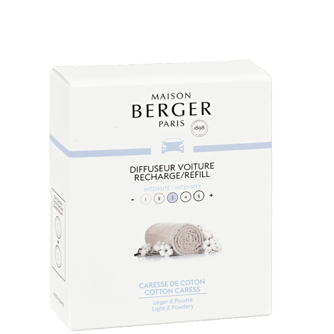 recarga de ambientador de coche Caresse de Coton un aroma limpio para tu coche