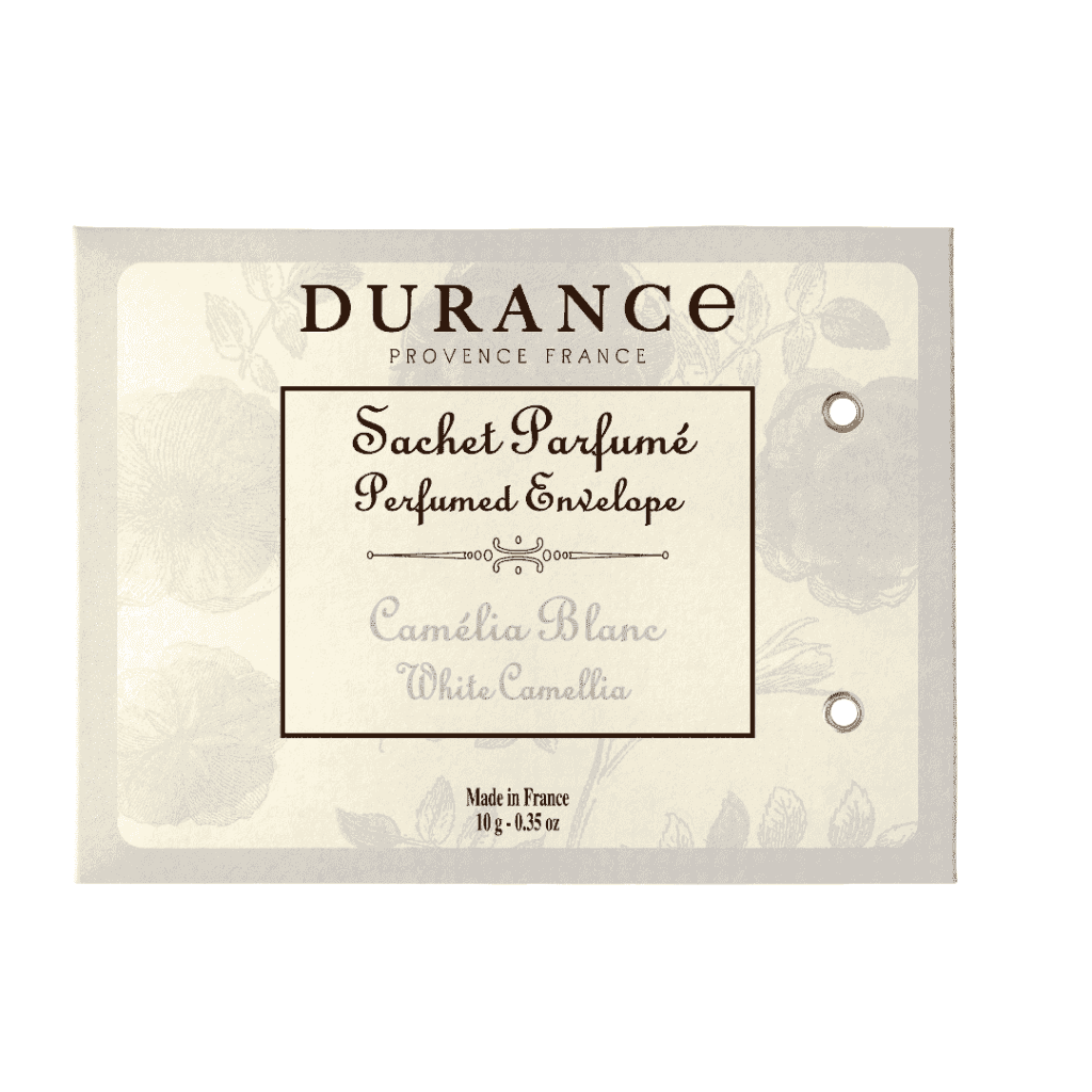Perfuma los pequeños espacios de tu hogar con el sobre ambientador para armarios, cajones o coche Flor de Algodón de Durance