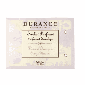 Perfuma los pequeños espacios de tu hogar con el sobre ambientador para armarios, cajones o coche Flor de Naranjo de Durance