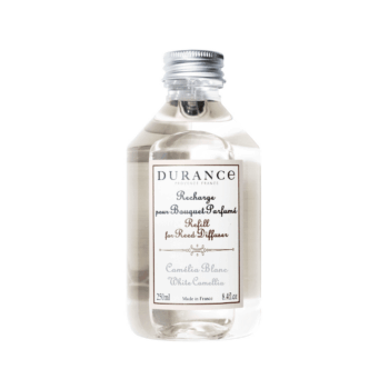 Sigue perfumando y evitando olores en tu hogar con el recambio de mikado o bouquet Camelia Blanca 250 ml de Durance