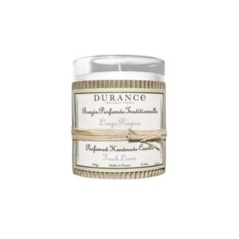 Perfuma tu hogar con la vela perfumada Ropa Limpia de 180 gr de Durance con ingredientes de alta calidad