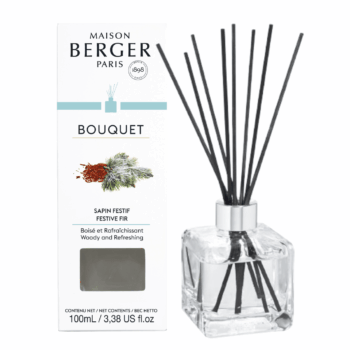 Perfuma tu hogar de forma continua, fácil y rápida con el mikado para hogar Sapin Festif 100 ml de Maison Berger