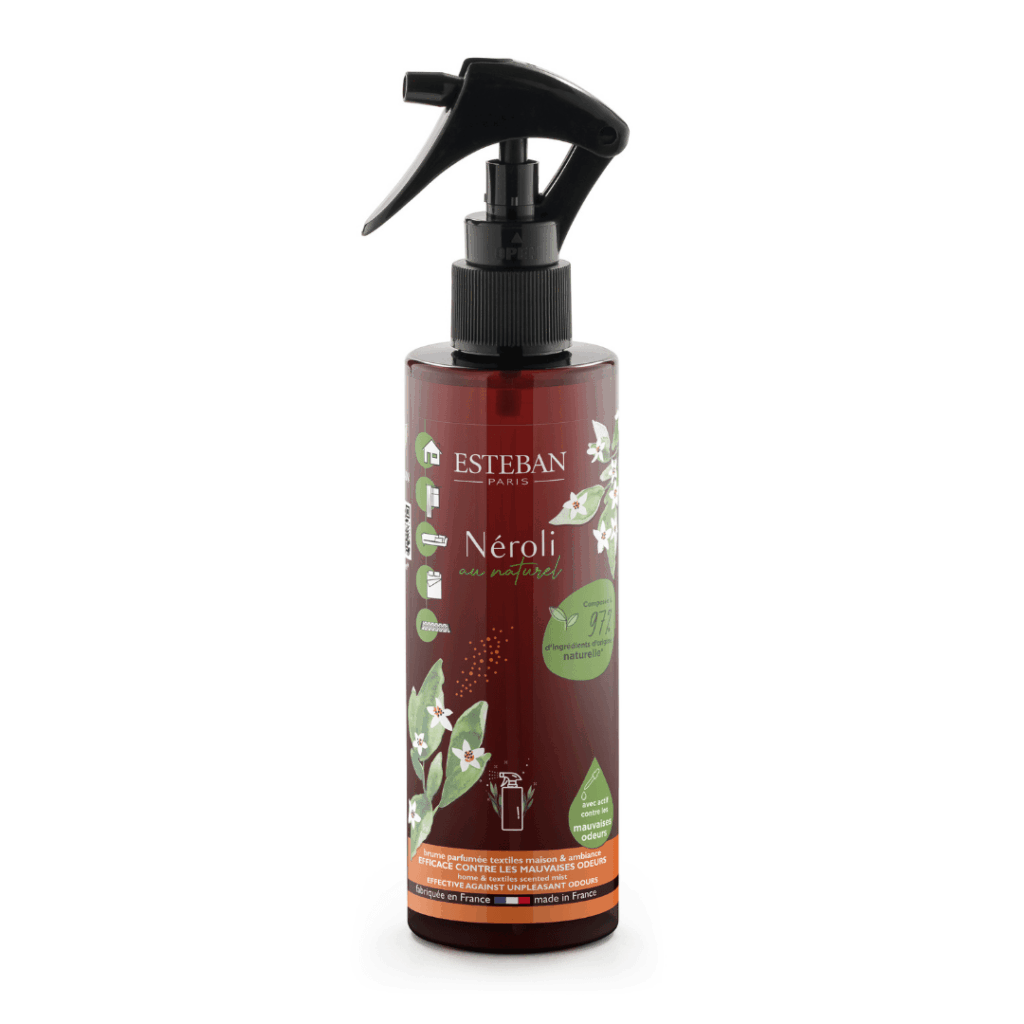 Perfuma el ambiente y los tejidos de tu hogar con el perfume de textil y ambiente natural Néroli 200 ml de Esteban Paris