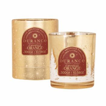 Perfuma tu hogar con un toque acogedor con la vela perfumada natural de aroma navideño Canela Naranja 300 gr de Durance