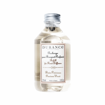Sigue perfumando y evitando olores en tu hogar con el recambio de mikado o bouquet Madera Preciosa 250 ml de Durance