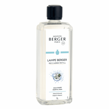 Perfuma y purifica el entorno de tu hogar con el líquido para lámpara catalítica Aqua Celeste 1 litro de Maison Berger