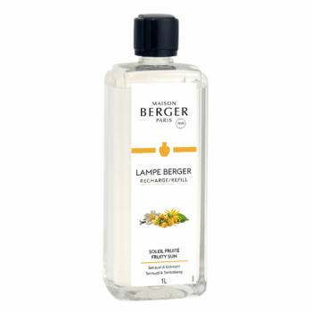Perfuma y purifica el entorno de tu hogar con el líquido para lámpara catalítica Soleil Fruité 1 litro de Maison Berger