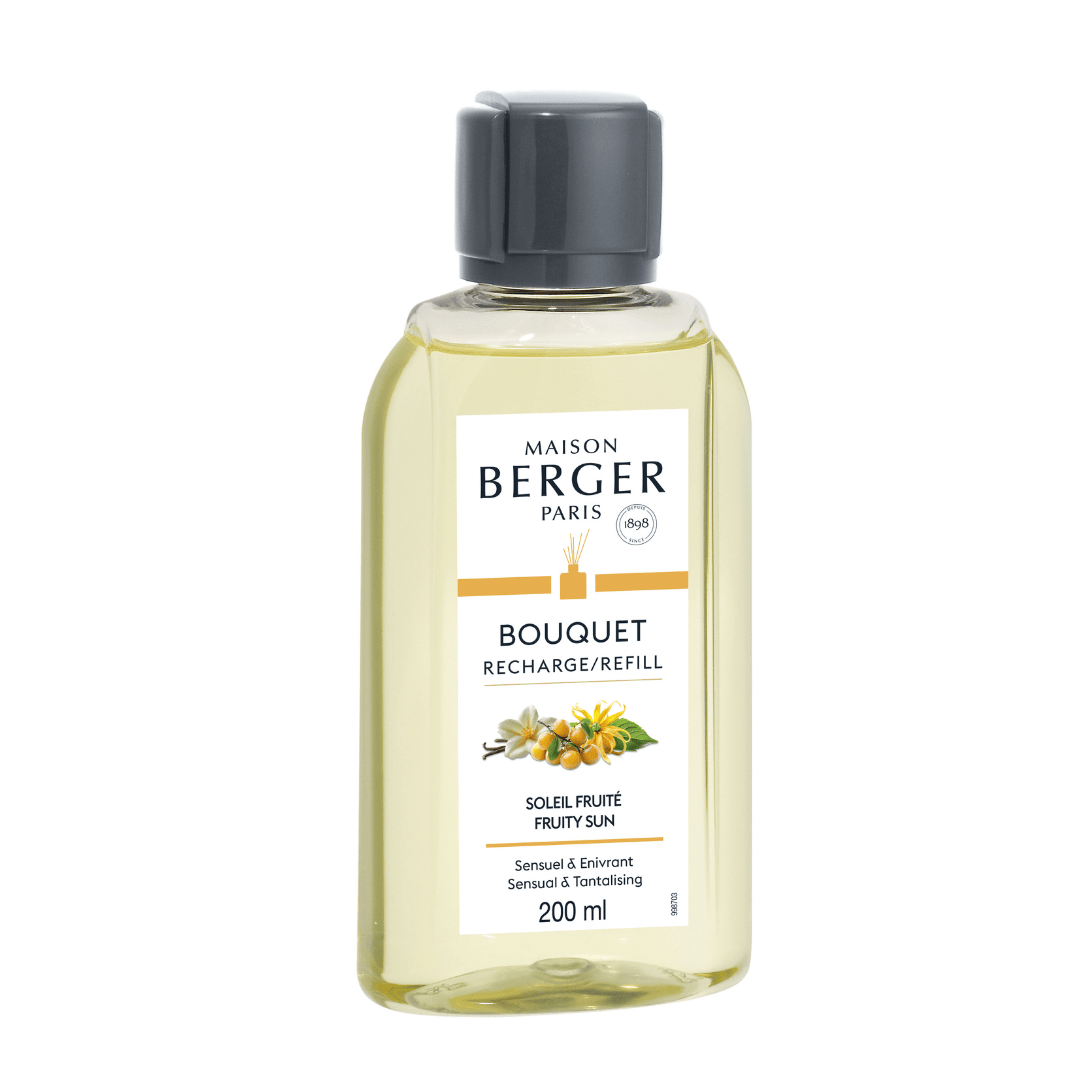Sigue perfumando tu hogar cómodamente con el recambio de mikado Soleil Fruité de Maison Berger