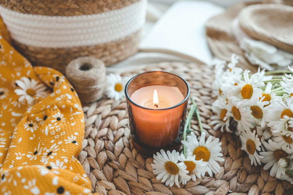 Vela de cera vegetal