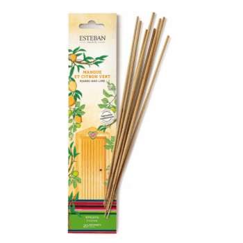 Elimina olores y deja un ambiente de paz y lujo con el incienso indio natural Mangue et Citron Vert de Esteban Paris