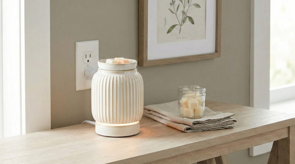 quemador de vela en casa