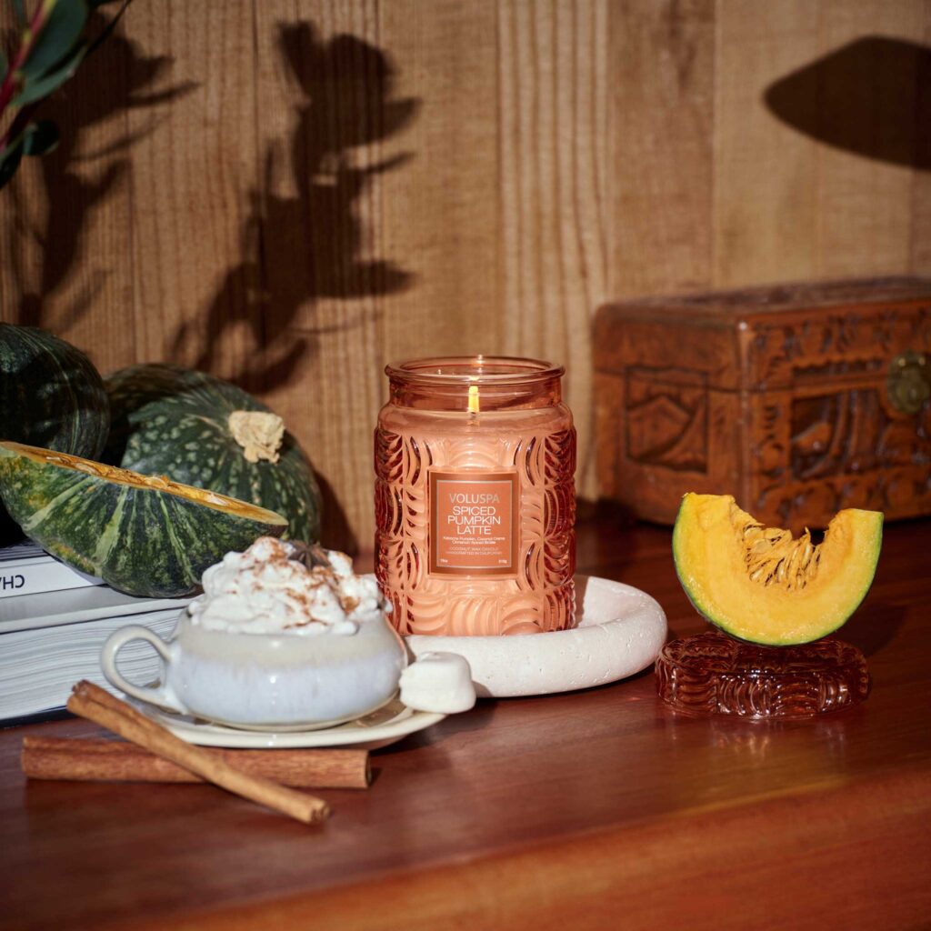 decoración con velas centro de mesa