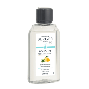 Sigue perfumando y evita que se genere un ambiente enrarecido en tu hogar con el recambio de mikado Zeste de Verveine de Maison Berger