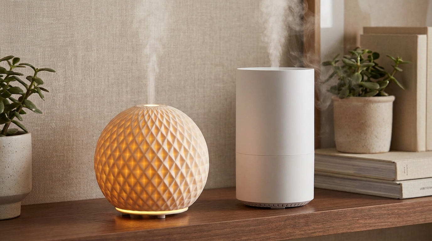 diferencias entre un difusor de aromas y un humidificador