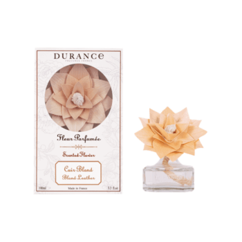 Perfuma y evita que se generen malos olores en tu hogar con el bouquet para hogar con flor de madera Cuero Rubio 100 ml de Durance