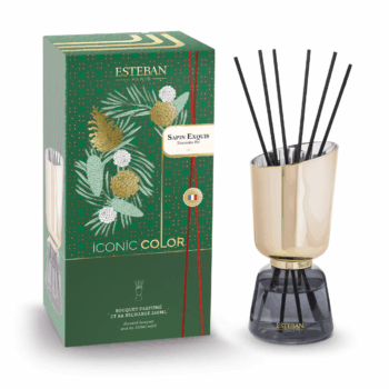 Ambienta tu Navidad con el mikado para hogar Iconic Sapin Exquis 100 ml de Esteban Paris