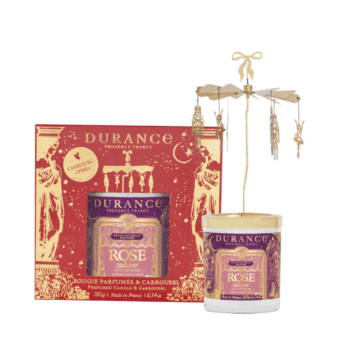 Vela carrousel térmico Rosa Sultana 180 gr de Durance aroma navideño